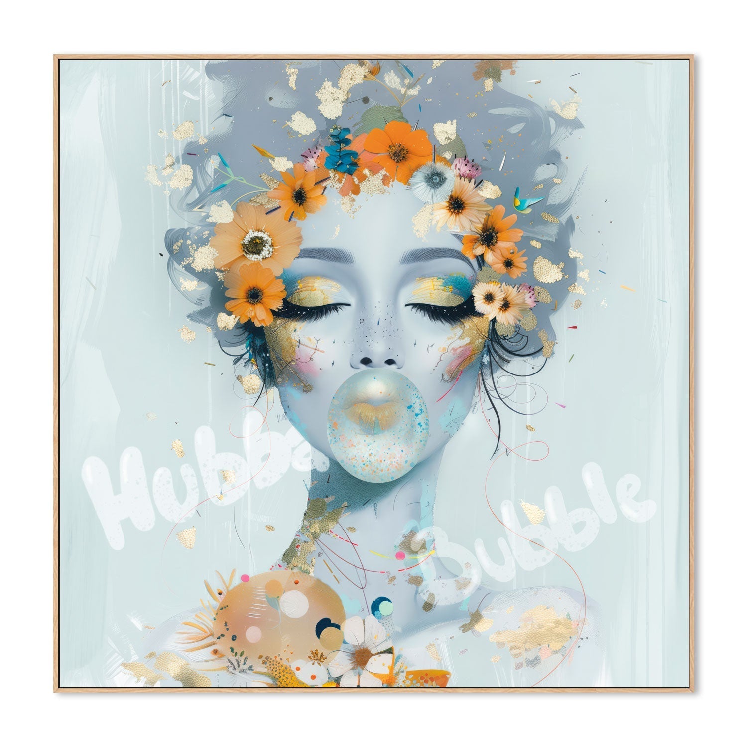 wall-art-print-canvas-poster-framed-Hubba Bubble , By Bella Eve-4