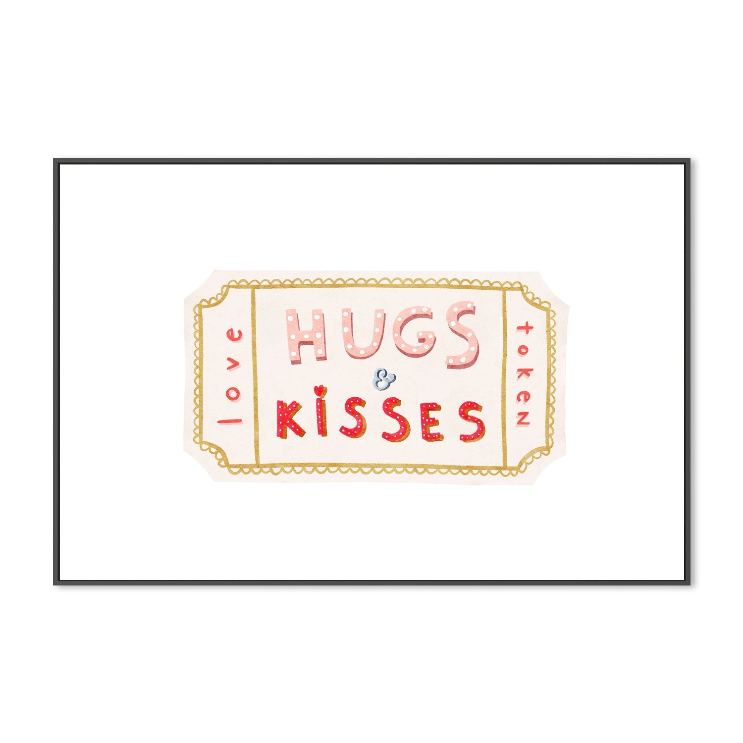 wall-art-print-canvas-poster-framed-Hugs N Kisses , By Leah Straatsma-3