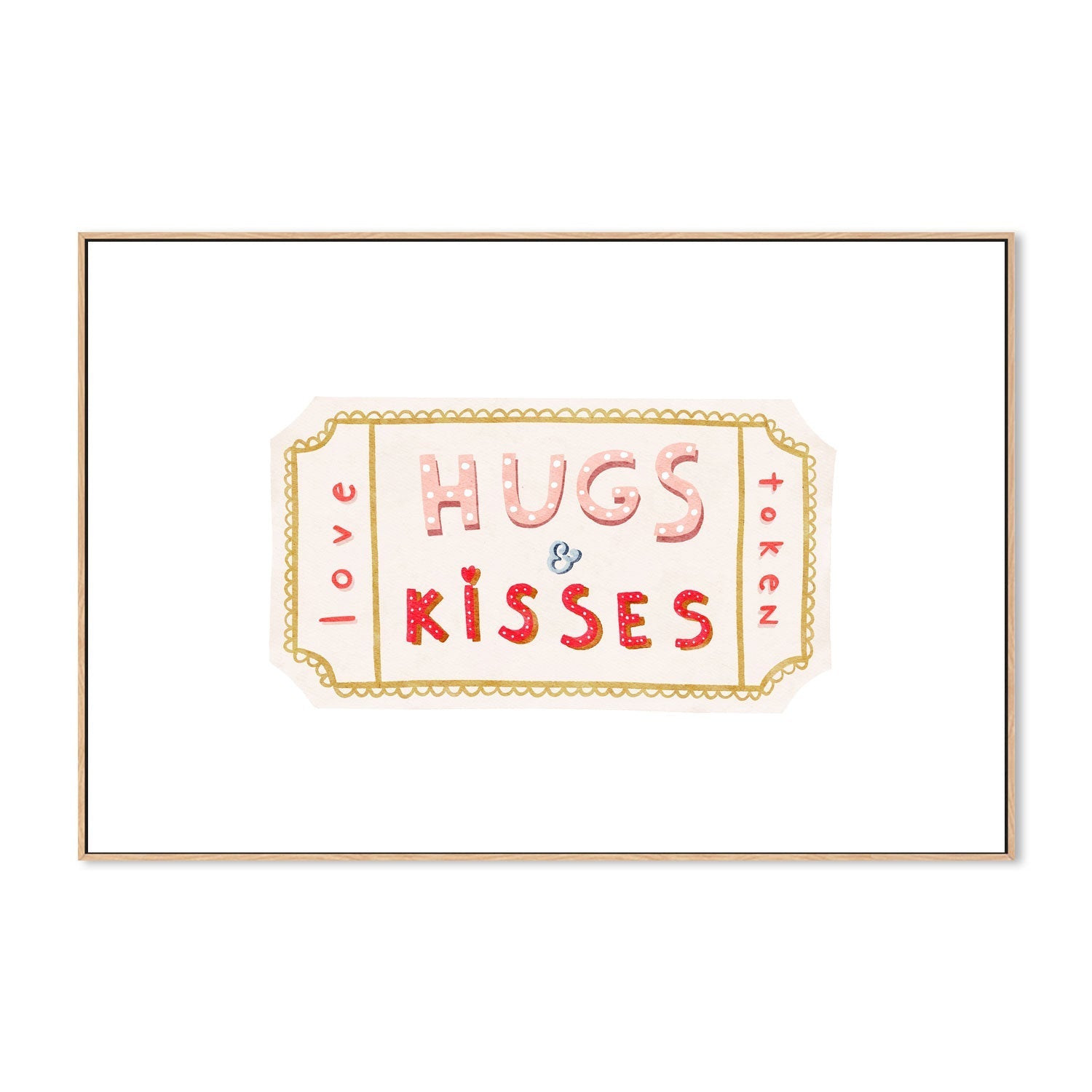 wall-art-print-canvas-poster-framed-Hugs N Kisses , By Leah Straatsma-4