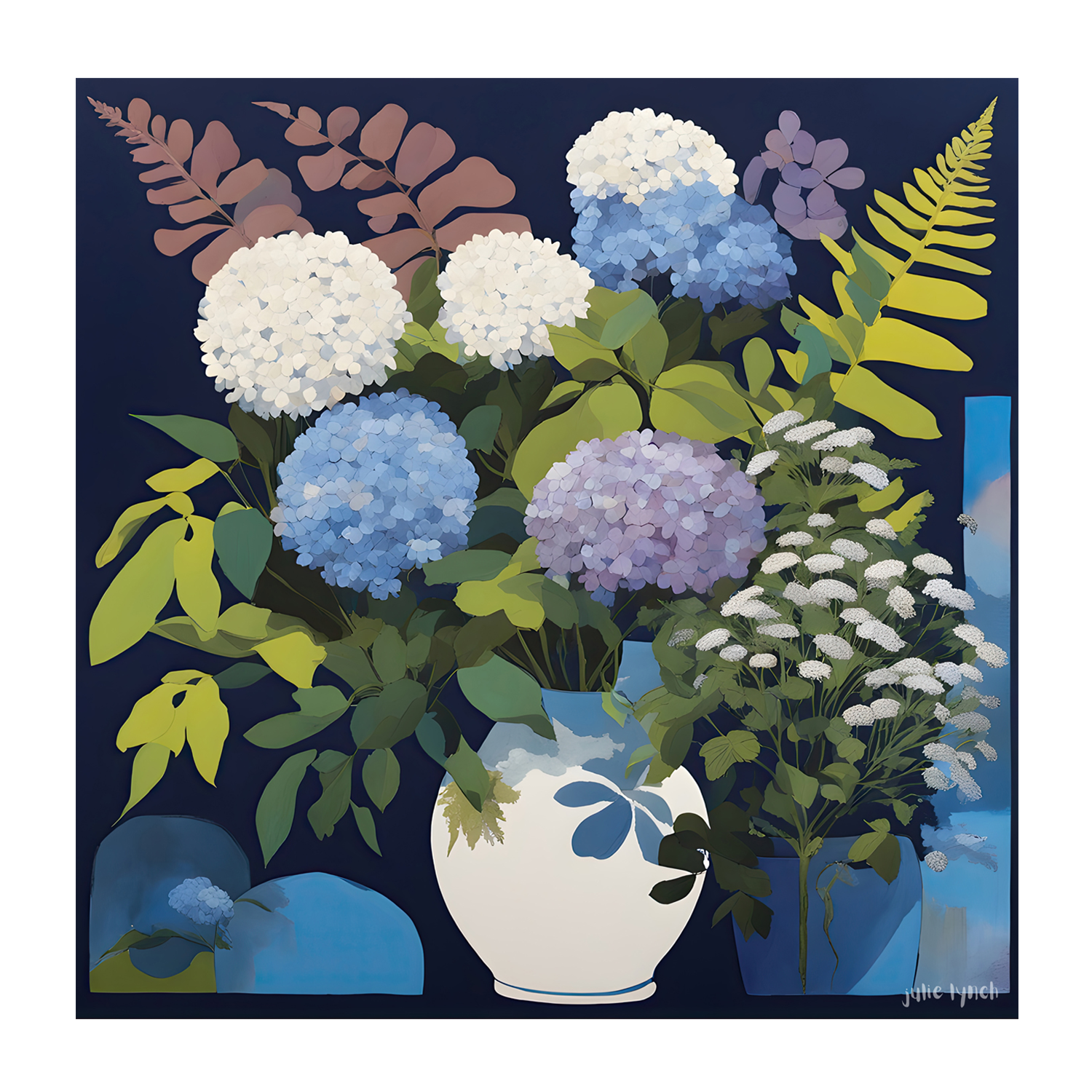 wall-art-print-canvas-poster-framed-Hydrangea Harmony , By Julie Lynch-1