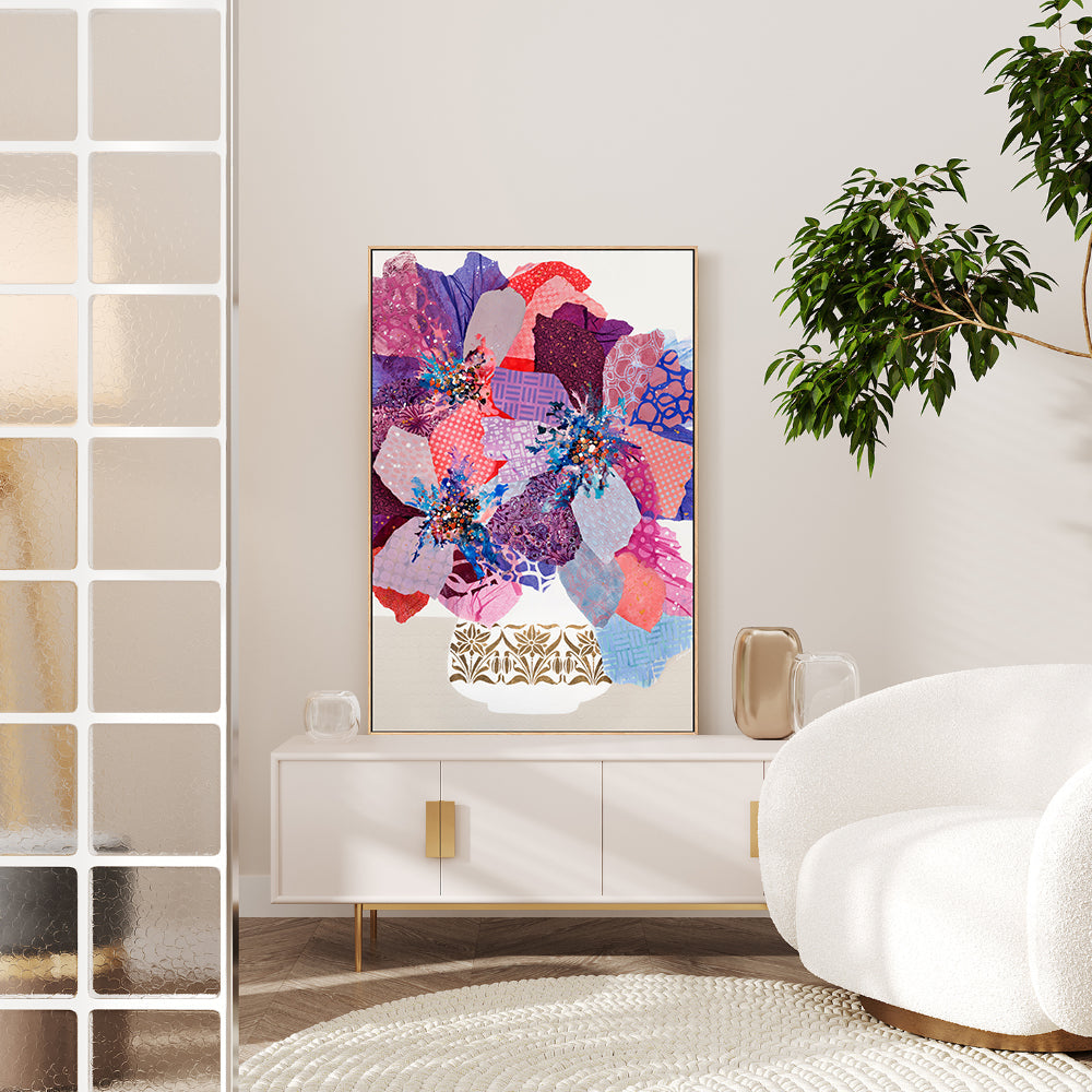 wall-art-print-canvas-poster-framed-I Must Have Flowers , By Leanne Daquino-GIOIA-WALL-ART