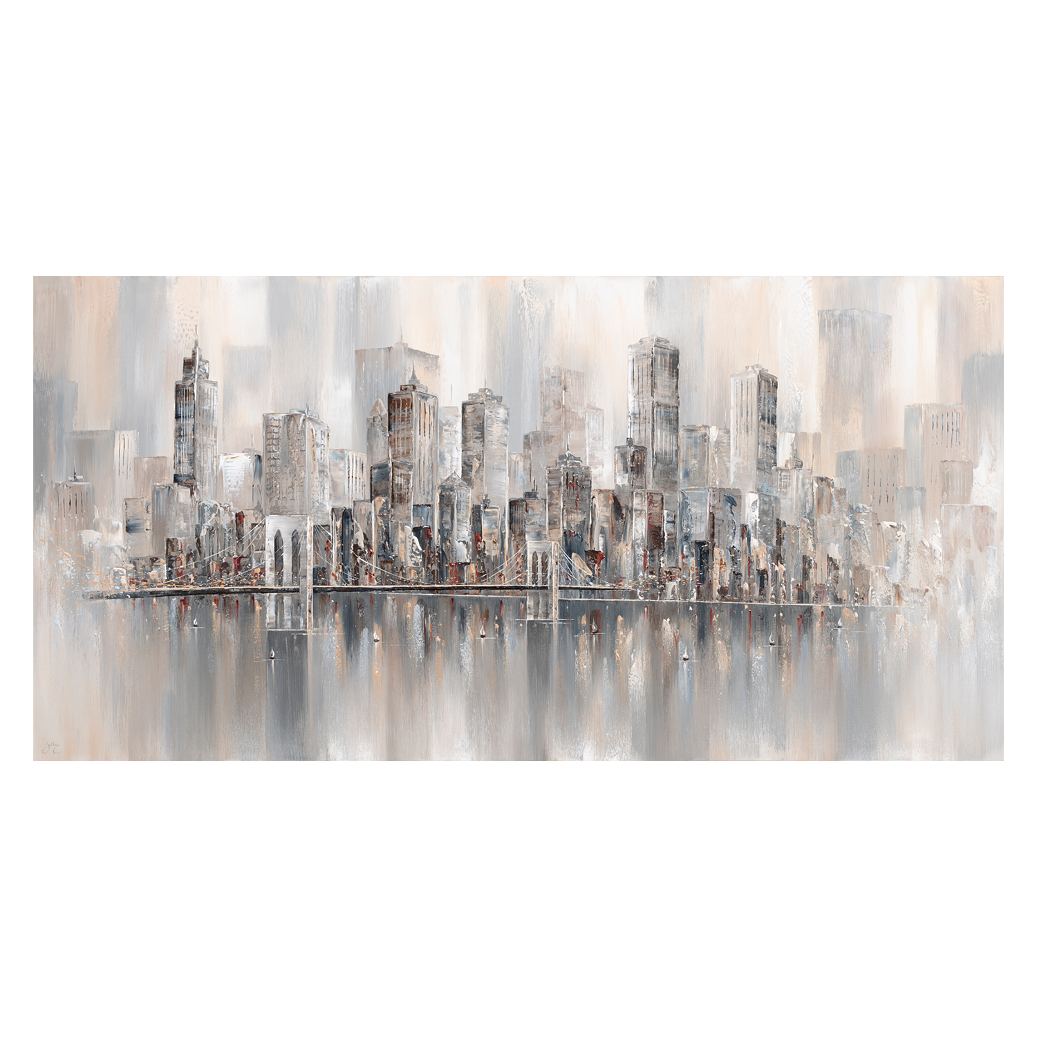 wall-art-print-canvas-poster-framed-Illusions, New York Skyline , By Isabella Karolewicz-1