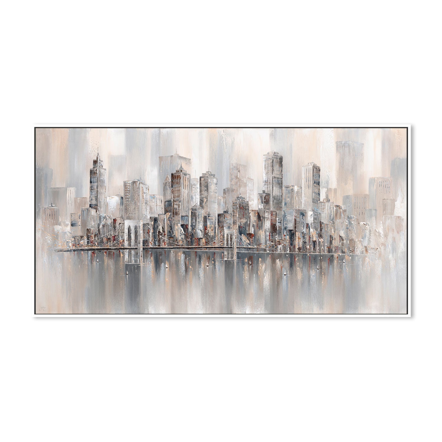 wall-art-print-canvas-poster-framed-Illusions, New York Skyline , By Isabella Karolewicz-5