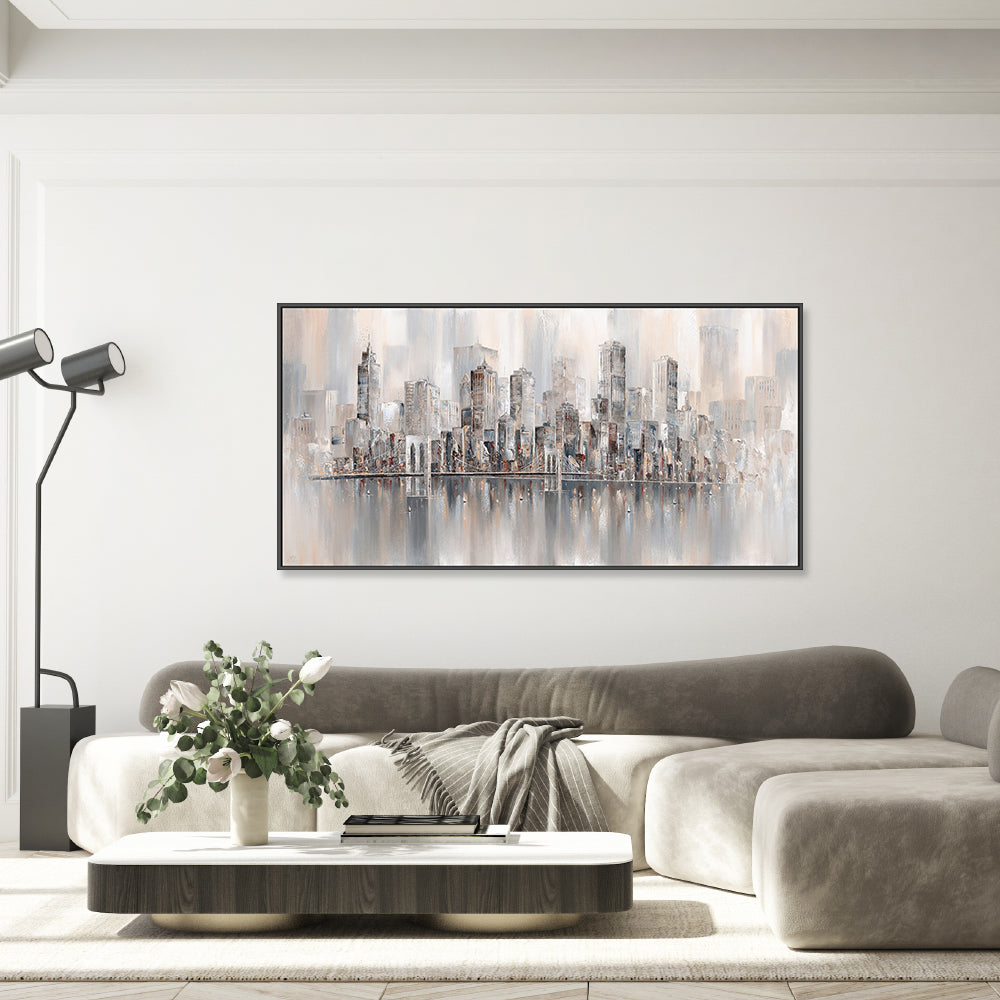 wall-art-print-canvas-poster-framed-Illusions, New York Skyline , By Isabella Karolewicz-7