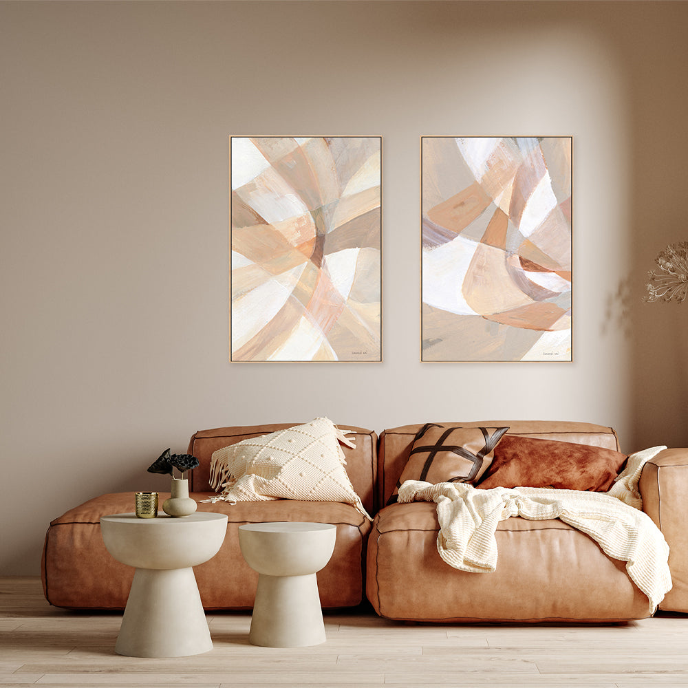 wall-art-print-canvas-poster-framed-In Pieces, Set of 2-by-Danhui Nai-Gioia Wall Art