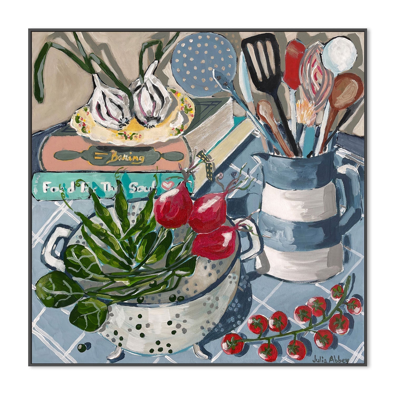 wall-art-print-canvas-poster-framed-In The Kitchen , By Julia Abbey-3