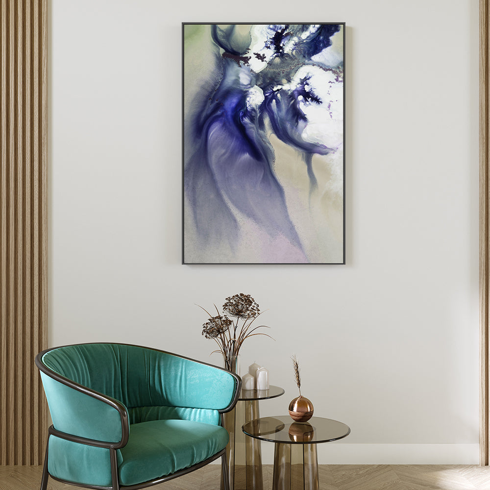 wall-art-print-canvas-poster-framed-Indigo Rhapsody, Style A , By Petra Meikle-2