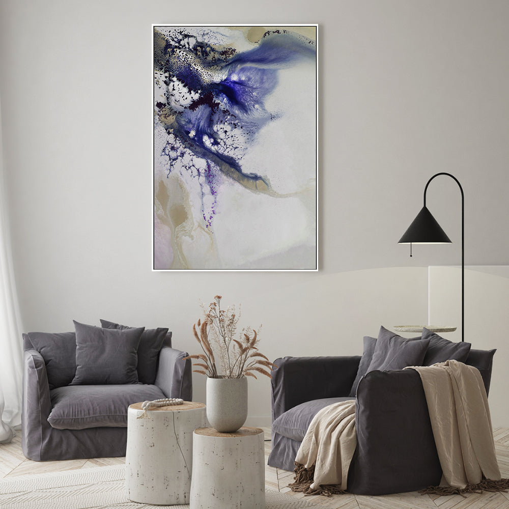 wall-art-print-canvas-poster-framed-Indigo Rhapsody, Style B , By Petra Meikle-2