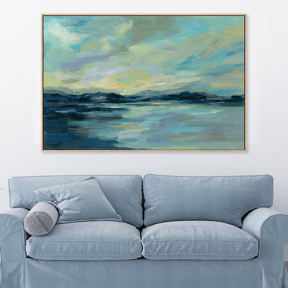 wall-art-print-canvas-poster-framed-Indigo Sea, Style A-by-Silvia Vassileva-Gioia Wall Art