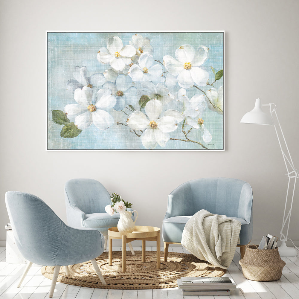 wall-art-print-canvas-poster-framed-Indiness Blossoms Light , By Danhui Nai-GIOIA-WALL-ART