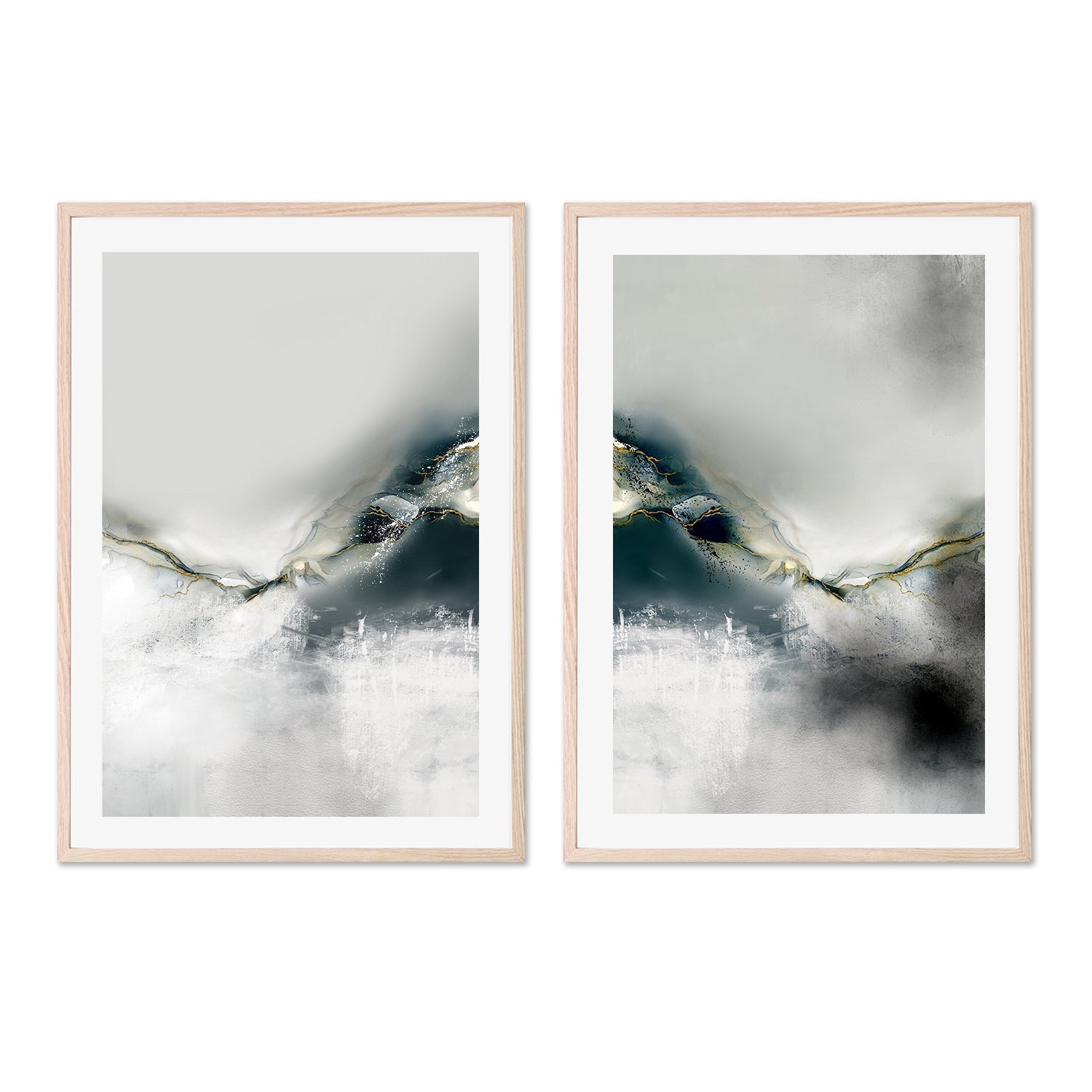 wall-art-print-canvas-poster-framed-Ink Collection, Style A & B, Set Of 2 , By Karine Tonial Grimm-6