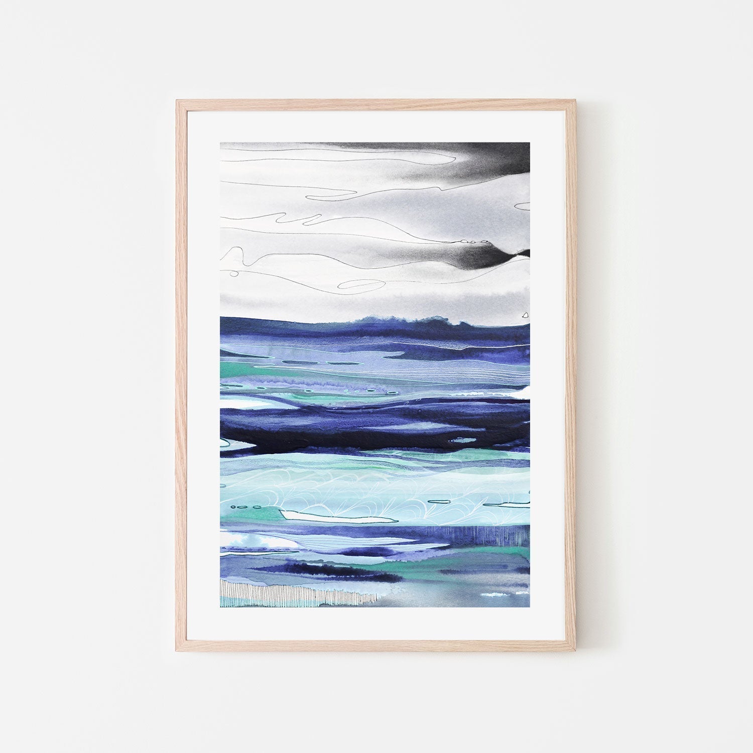 wall-art-print-canvas-poster-framed-Into The Blue , By Sarah Carlton Art-GIOIA-WALL-ART