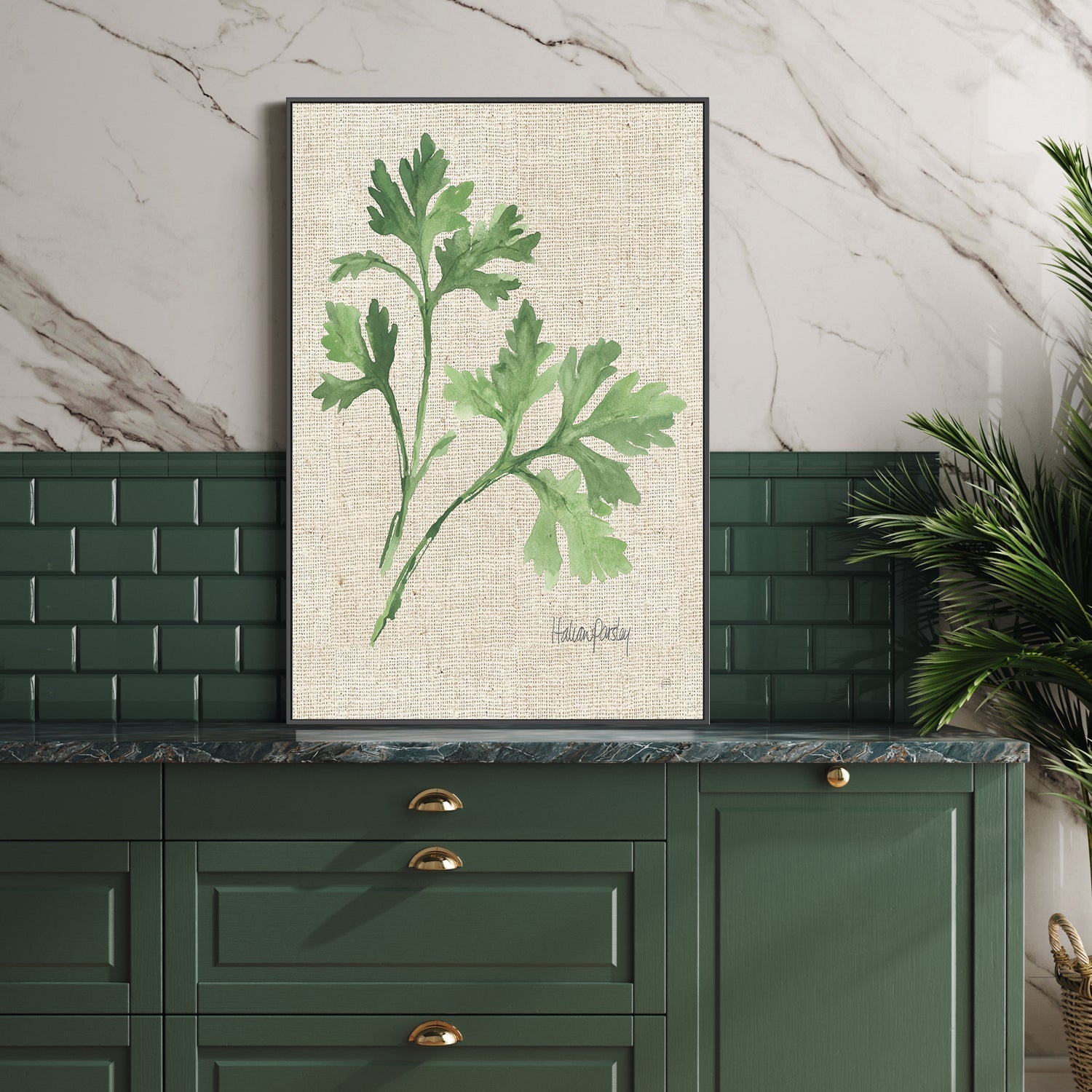 wall-art-print-canvas-poster-framed-Italian Parsley , By Chris Paschke-GIOIA-WALL-ART