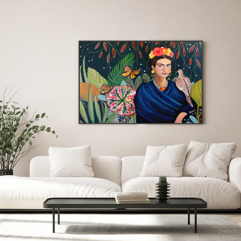 wall-art-print-canvas-poster-framed-Jardín De Flores-GIOIA-WALL-ART