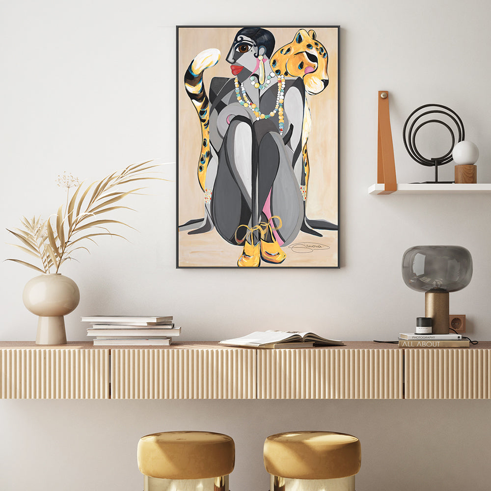 wall-art-print-canvas-poster-framed-Josephine Baker-GIOIA-WALL-ART