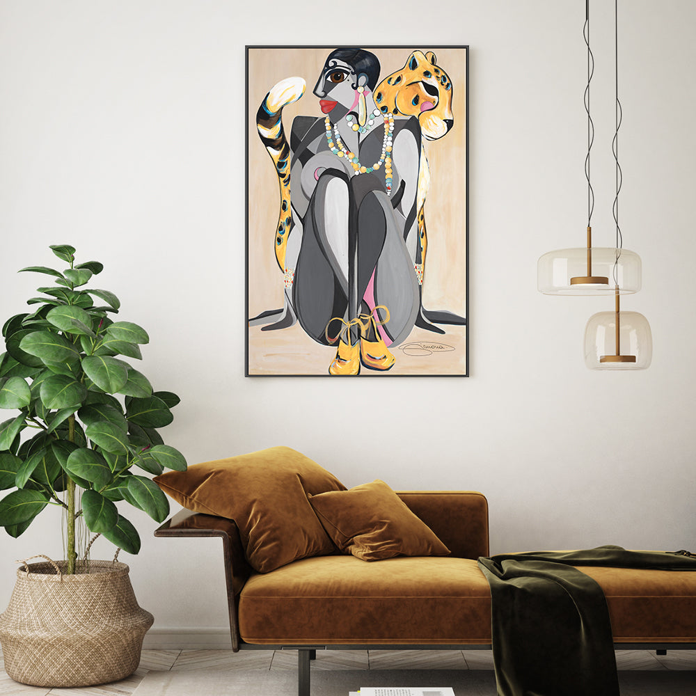 wall-art-print-canvas-poster-framed-Josephine Baker-GIOIA-WALL-ART