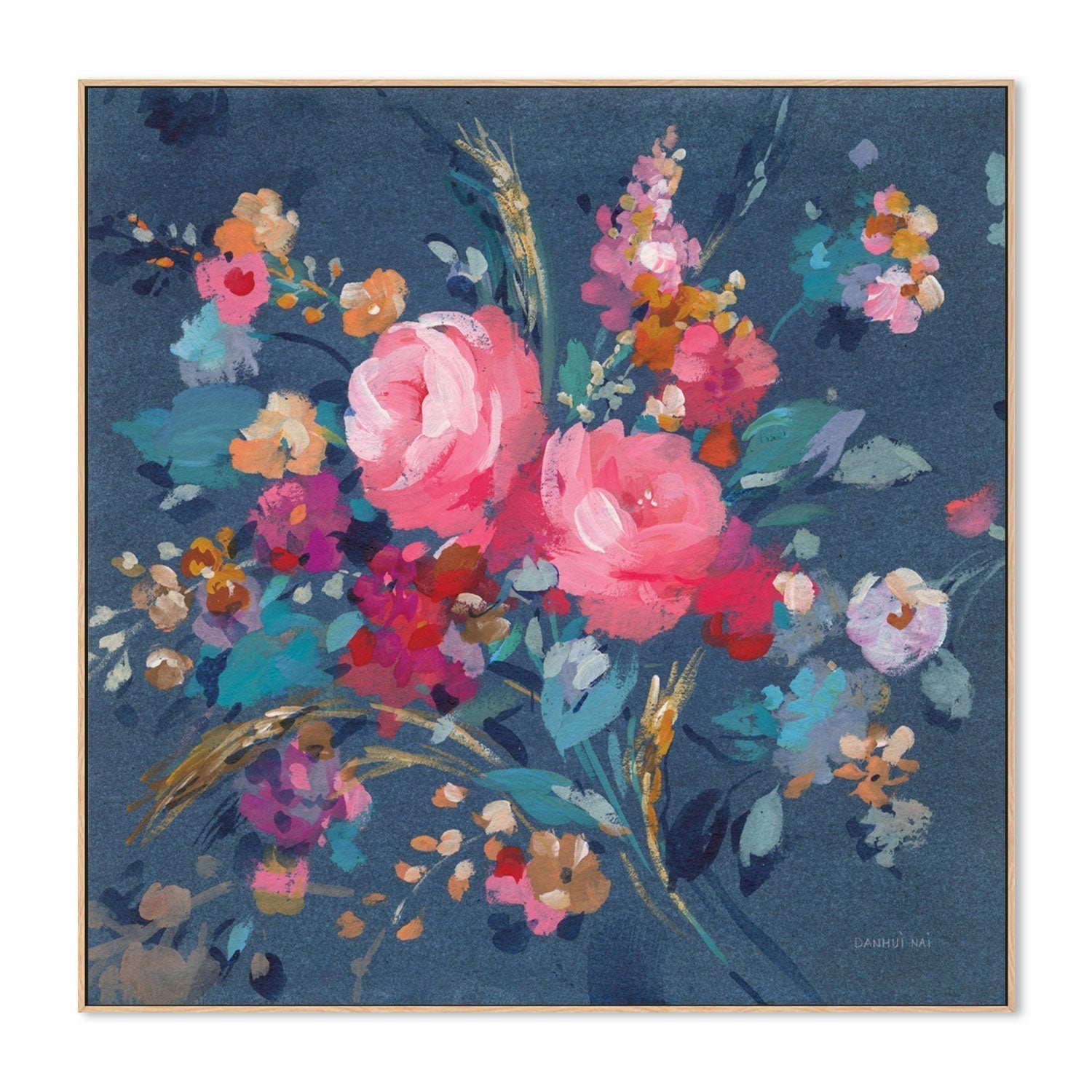 wall-art-print-canvas-poster-framed-Joyful Bouquet-by-Danhui Nai-Gioia Wall Art