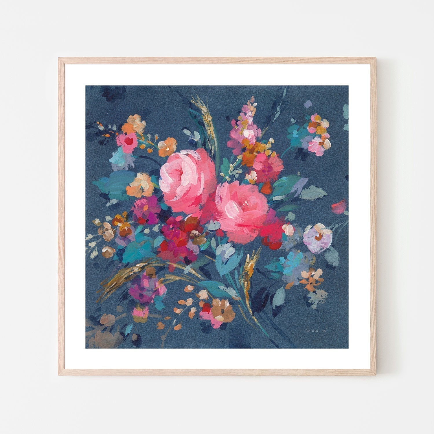 wall-art-print-canvas-poster-framed-Joyful Bouquet-by-Danhui Nai-Gioia Wall Art