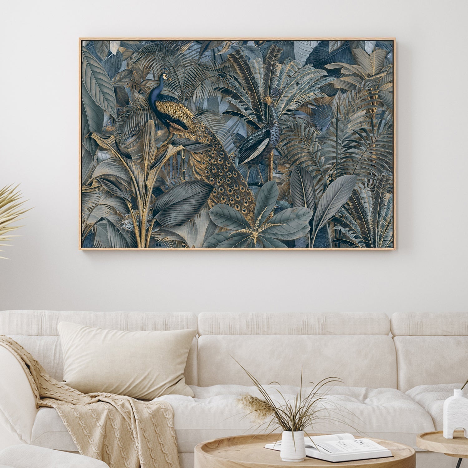 wall-art-print-canvas-poster-framed-Jungle Birds In Gold, By Andrea Haase-GIOIA-WALL-ART