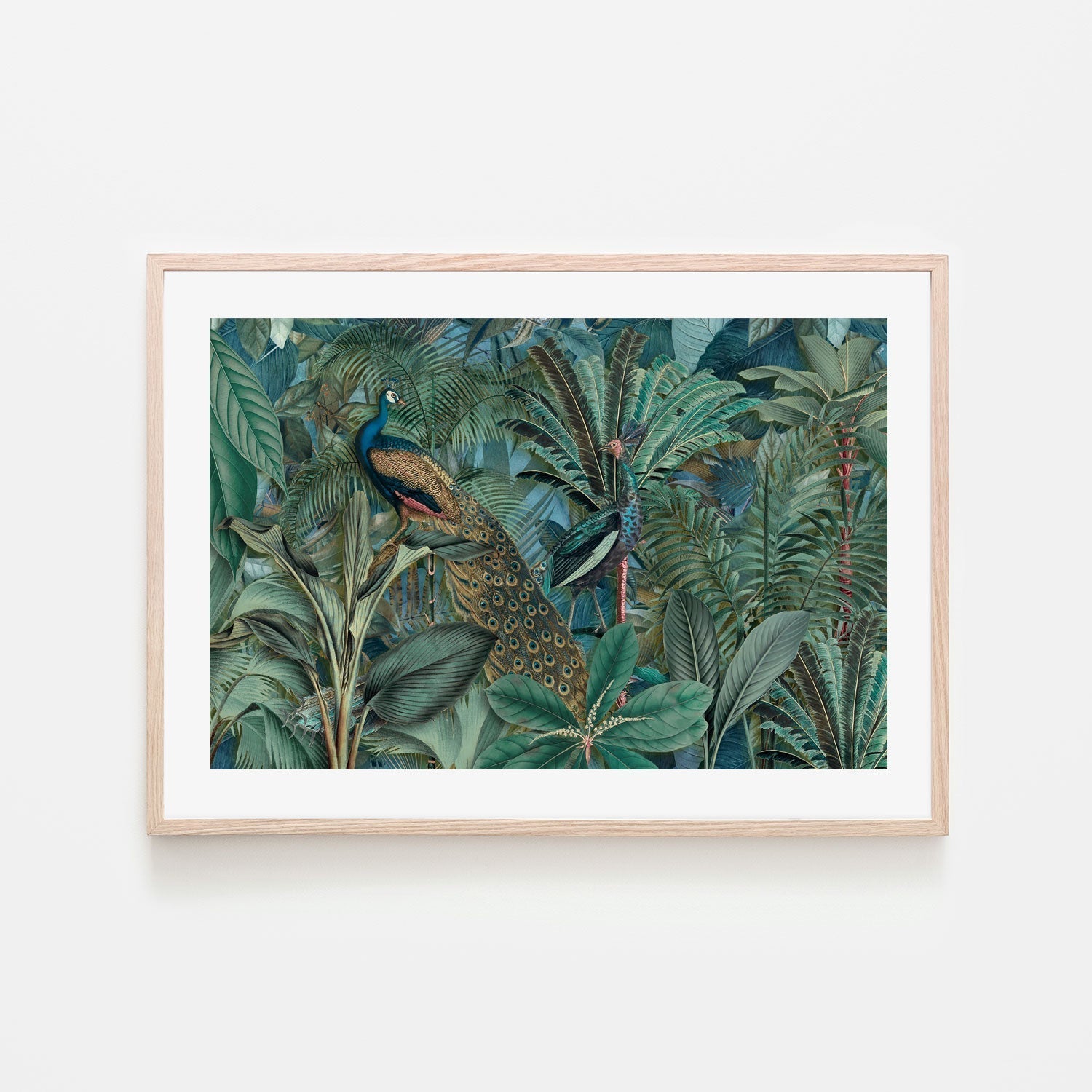 wall-art-print-canvas-poster-framed-Jungle Birds In Green, By Andrea Haase-GIOIA-WALL-ART