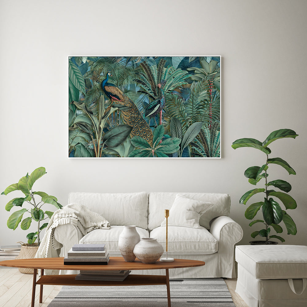 wall-art-print-canvas-poster-framed-Jungle Birds In Green, By Andrea Haase-GIOIA-WALL-ART