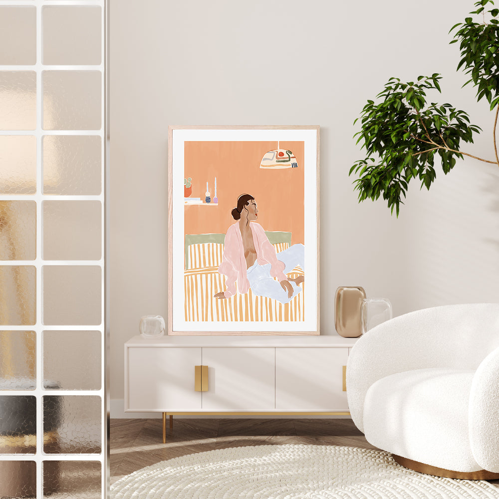 wall-art-print-canvas-poster-framed-Just Let Me Chill , By Ivy Green Illustrations-GIOIA-WALL-ART