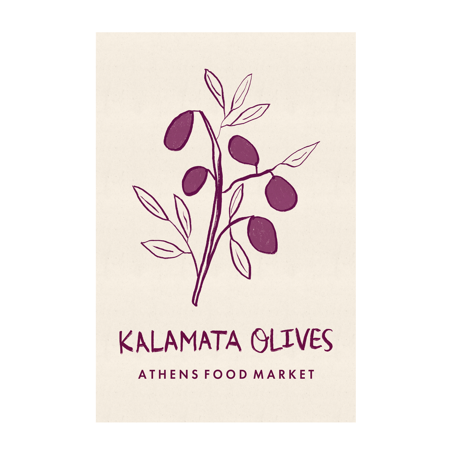 wall-art-print-canvas-poster-framed-Kalamata Olives, Athens Food Market , By Lia Nell-1