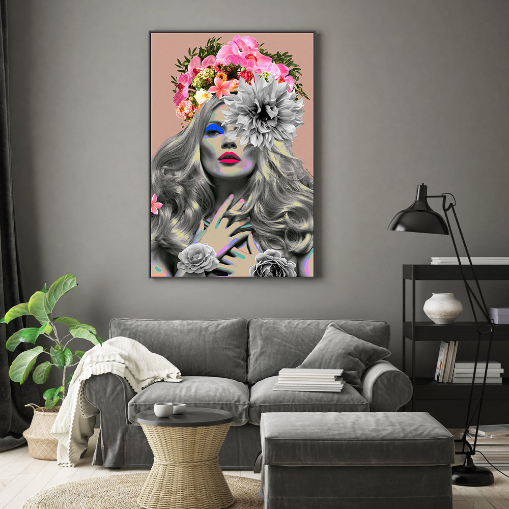 wall-art-print-canvas-poster-framed-Kate Moss , By Ana Paula Hoppe-7