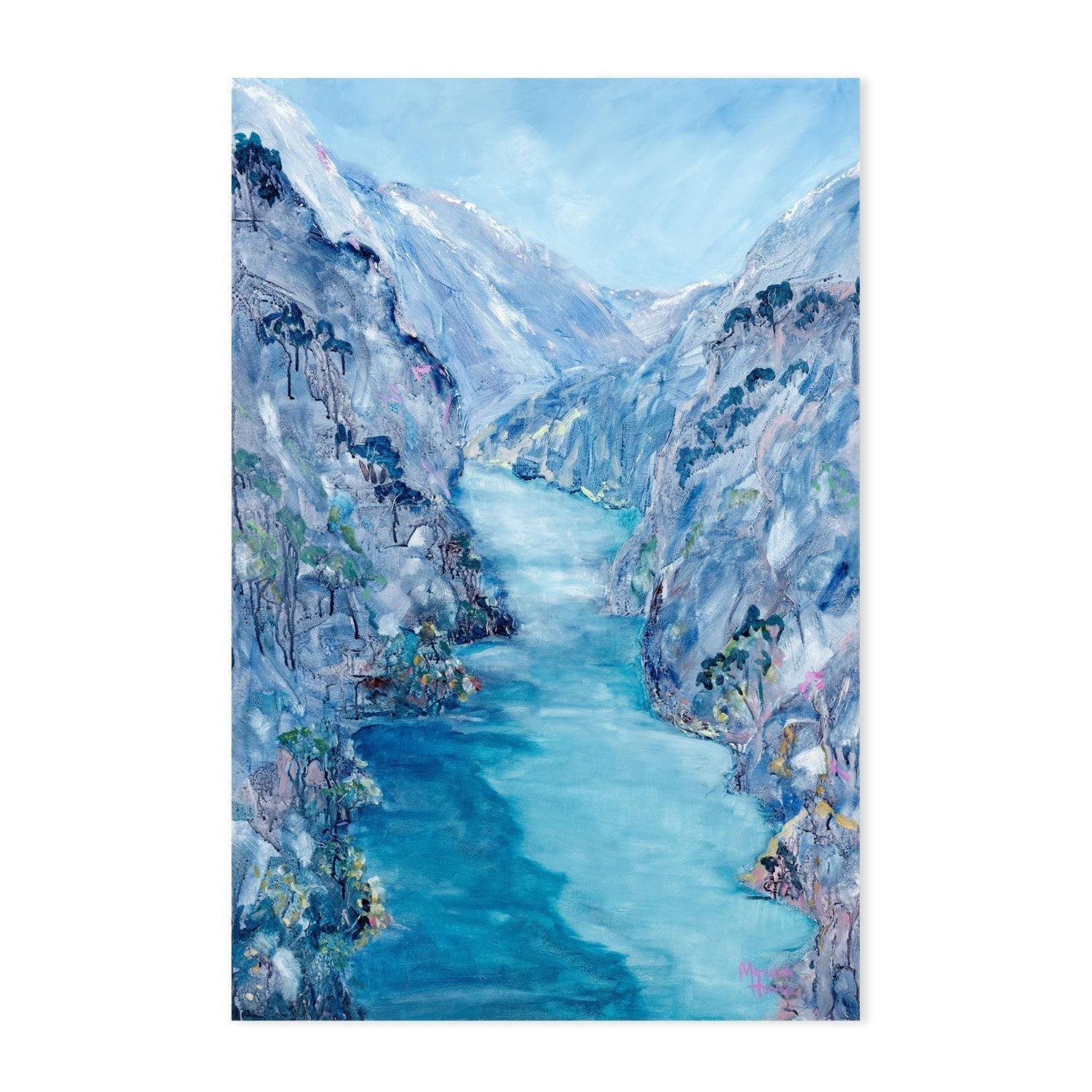 wall-art-print-canvas-poster-framed-Kawarau River-by-Meredith Howse-Gioia Wall Art