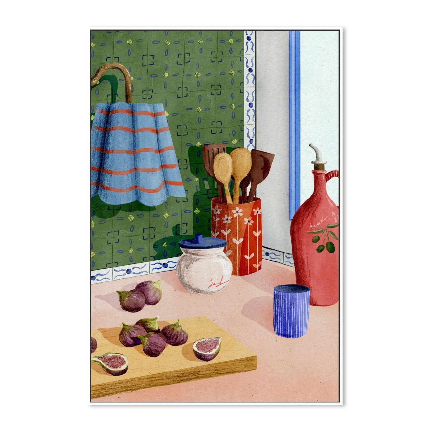 wall-art-print-canvas-poster-framed-Kitchen Corner , By Eva Halfers-5