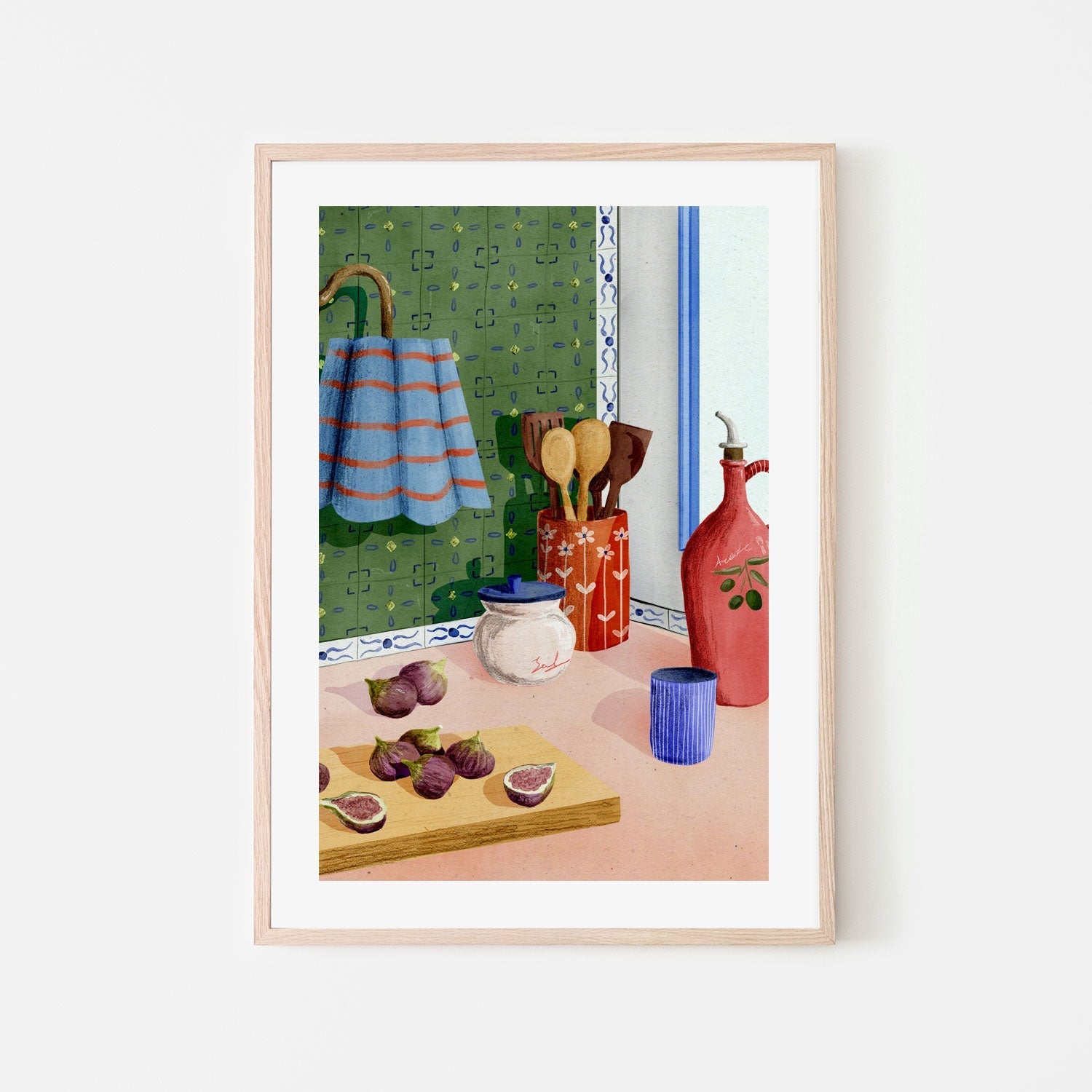 wall-art-print-canvas-poster-framed-Kitchen Corner , By Eva Halfers-6