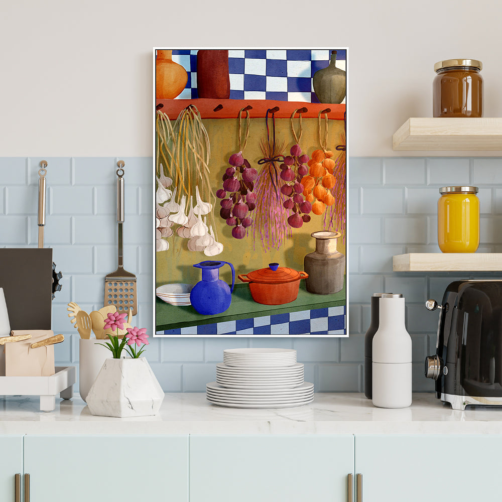 wall-art-print-canvas-poster-framed-Kitchen Essentials , By Eva Halfers-2