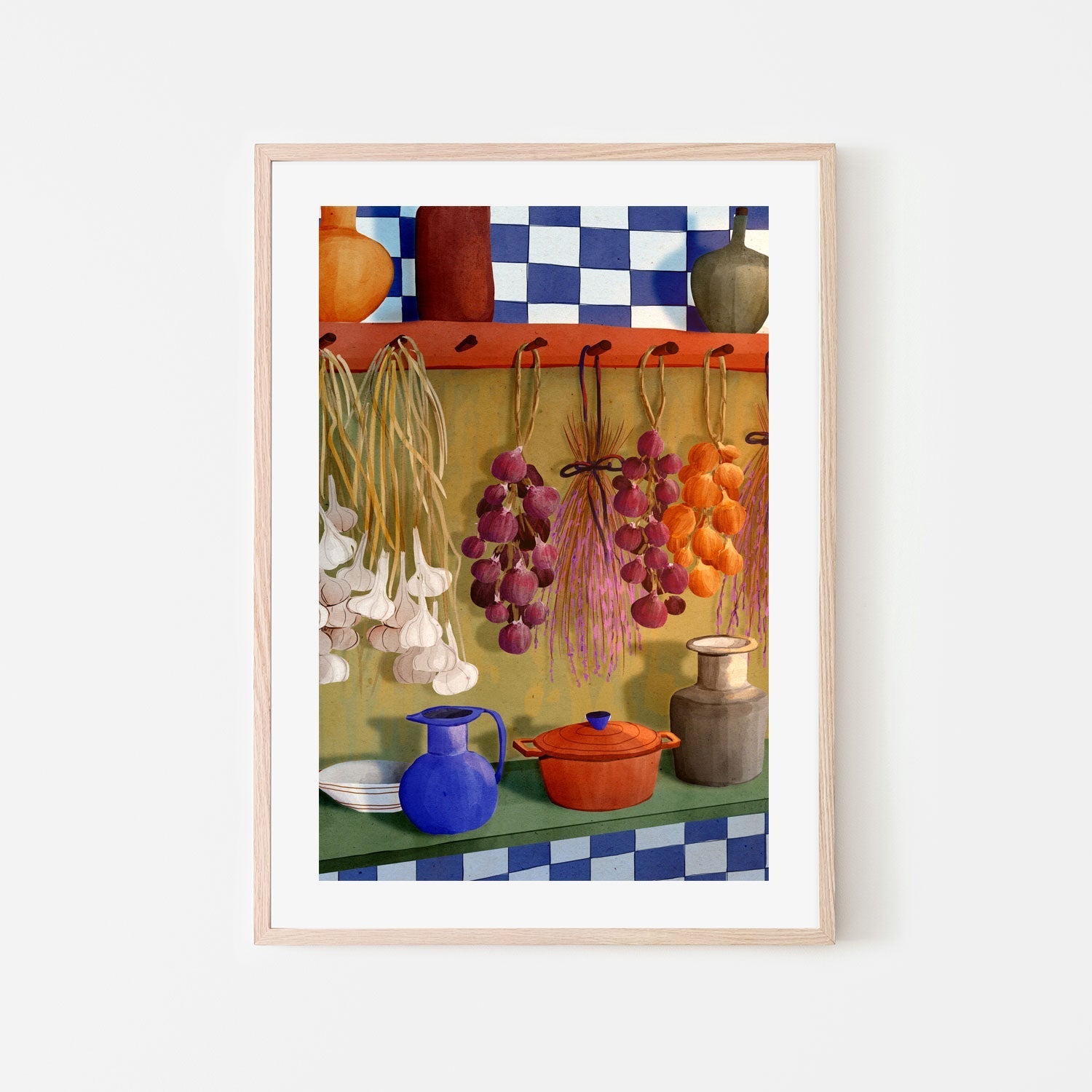 wall-art-print-canvas-poster-framed-Kitchen Essentials , By Eva Halfers-6