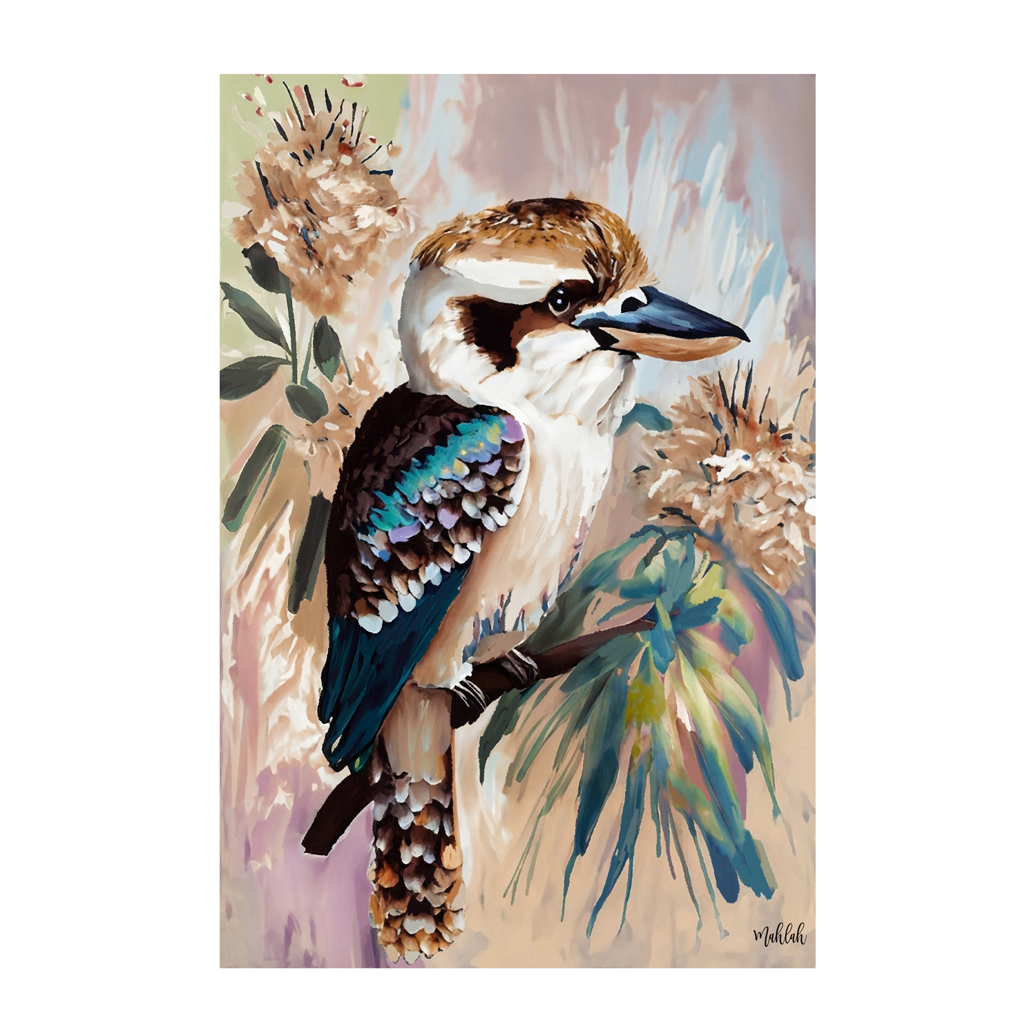 wall-art-print-canvas-poster-framed-Kookaburra Bloom , By Inkheart Designs-1