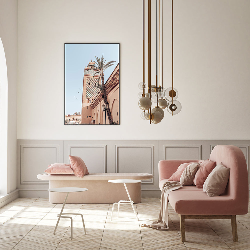 wall-art-print-canvas-poster-framed-Kutubiyya Mosque, Marrakech, Morocco, Style B , By Josh Silver-7