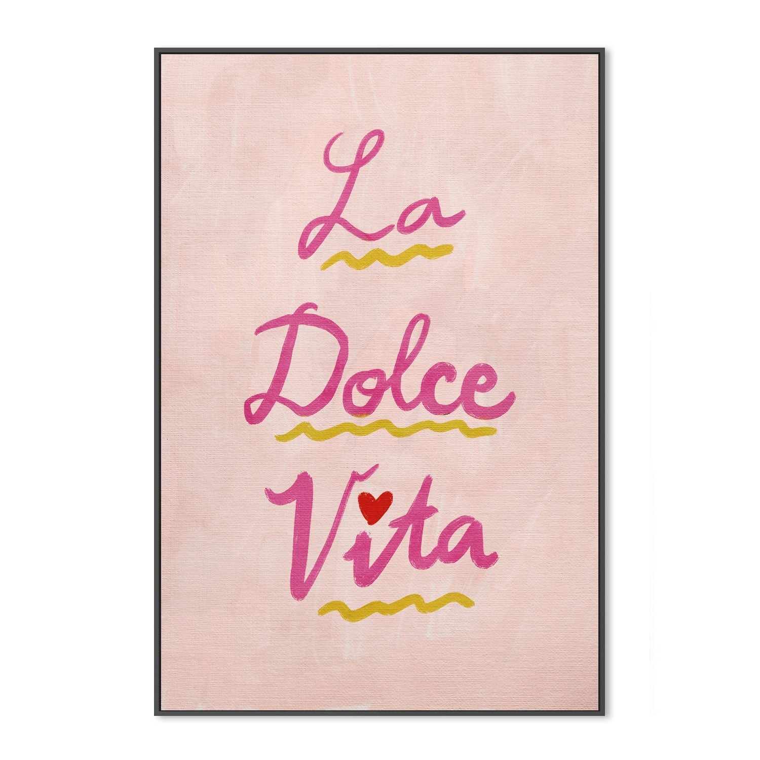 wall-art-print-canvas-poster-framed-La Dolce Vita Beige Pink , By Kartika Paramita-3