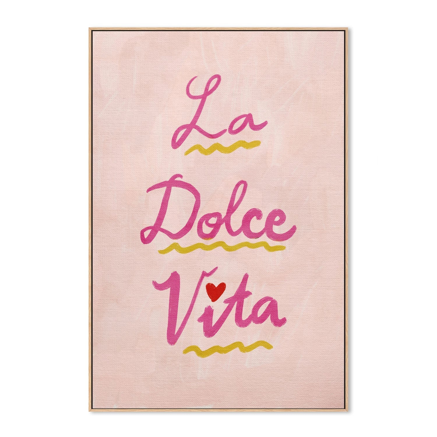 wall-art-print-canvas-poster-framed-La Dolce Vita Beige Pink , By Kartika Paramita-4