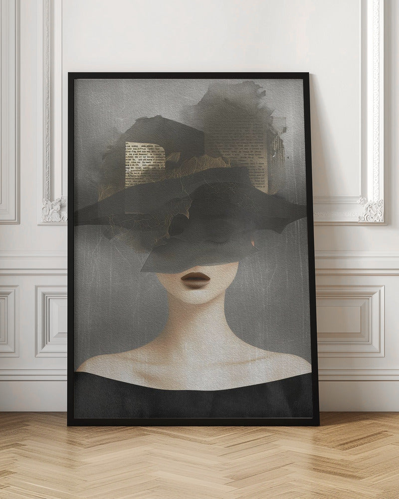 wall-art-print-canvas-poster-framed-Lady In Hat No 2 , By Andreas Magnusson-3