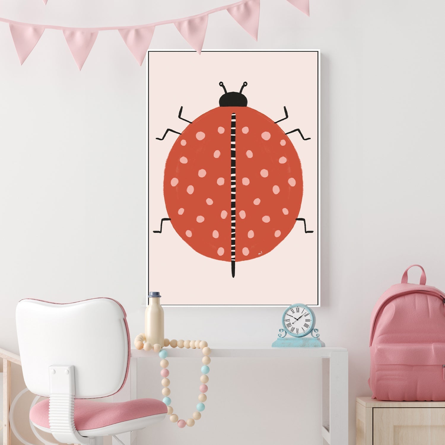 wall-art-print-canvas-poster-framed-Ladybug , By Menina Lisboa-2