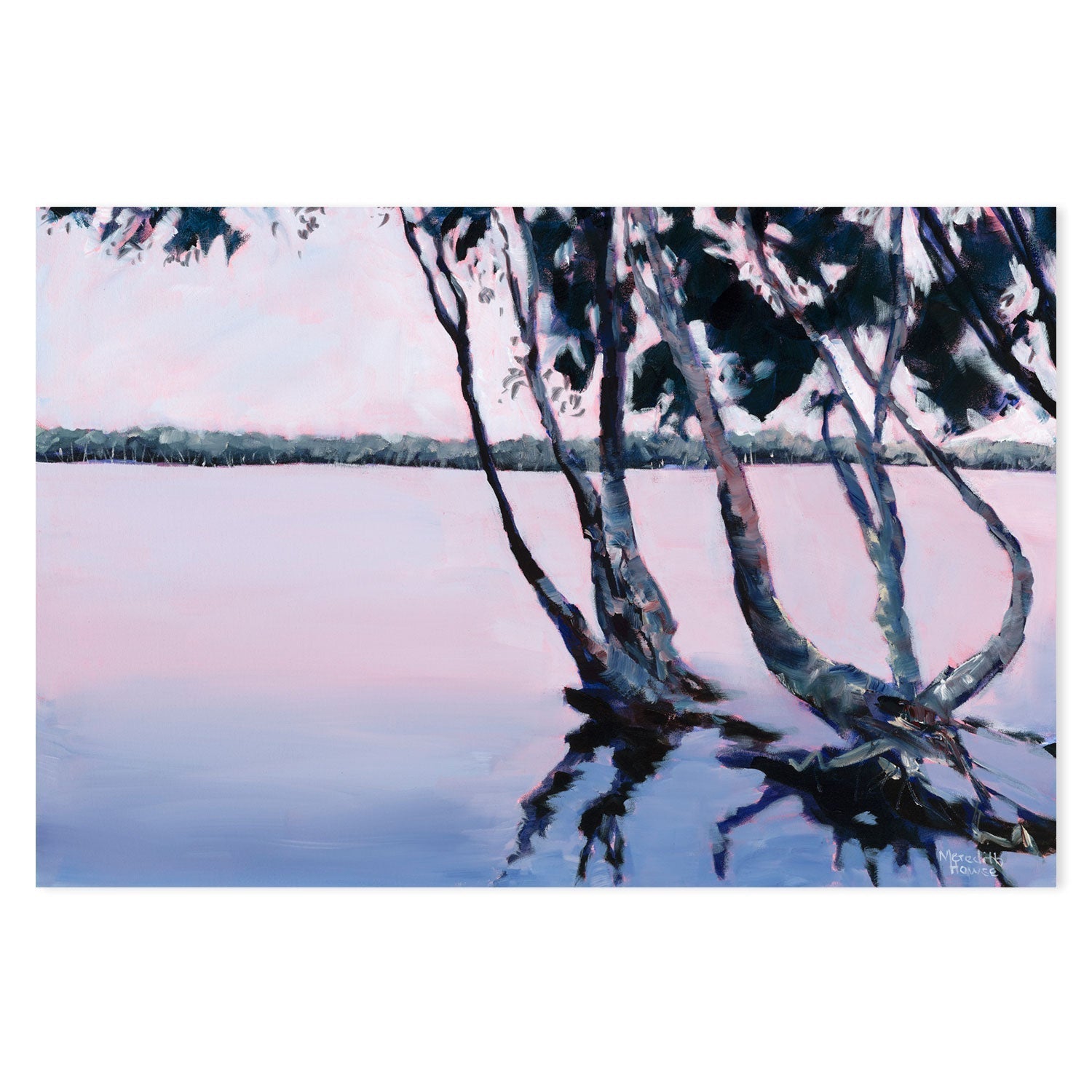 wall-art-print-canvas-poster-framed-Lake Ainsworth, Style C-by-Meredith Howse-Gioia Wall Art