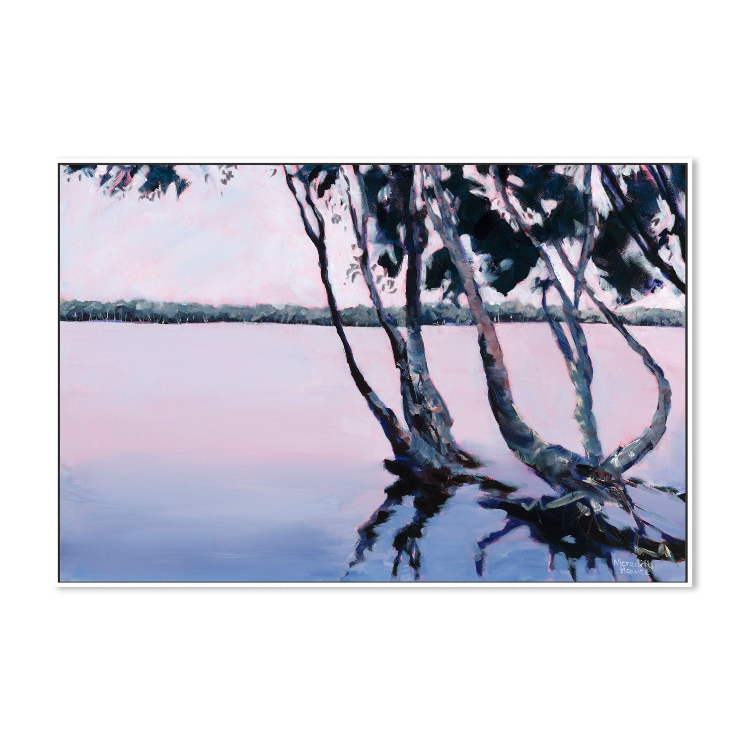 wall-art-print-canvas-poster-framed-Lake Ainsworth, Style C-by-Meredith Howse-Gioia Wall Art