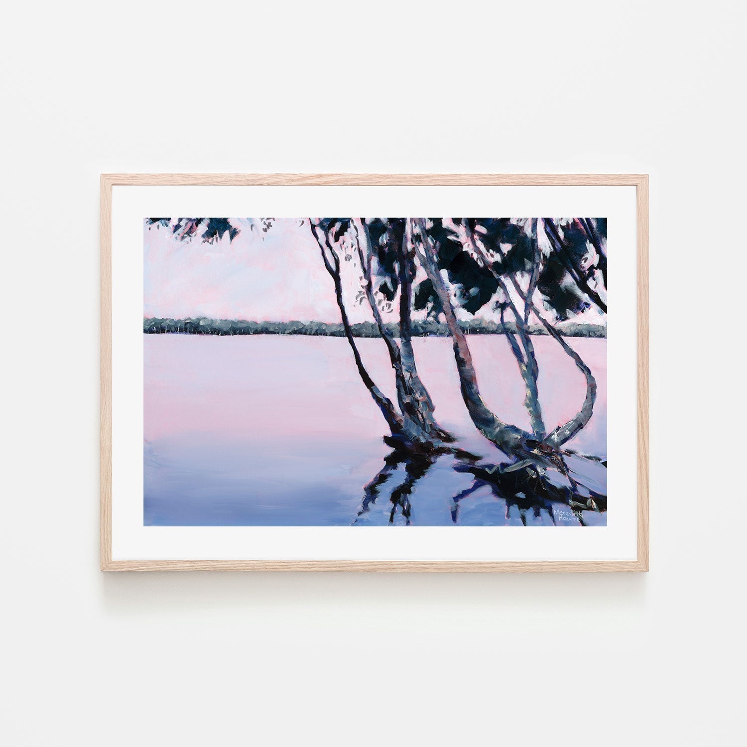 wall-art-print-canvas-poster-framed-Lake Ainsworth, Style C-by-Meredith Howse-Gioia Wall Art