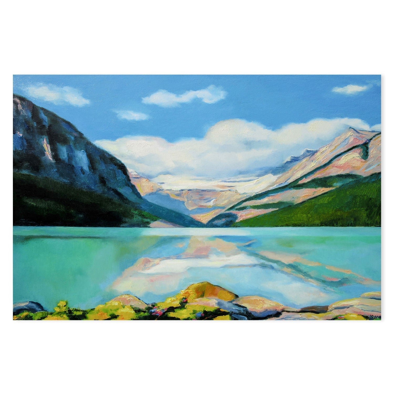 wall-art-print-canvas-poster-framed-Lake Louise , By Ieva Baklane-GIOIA-WALL-ART