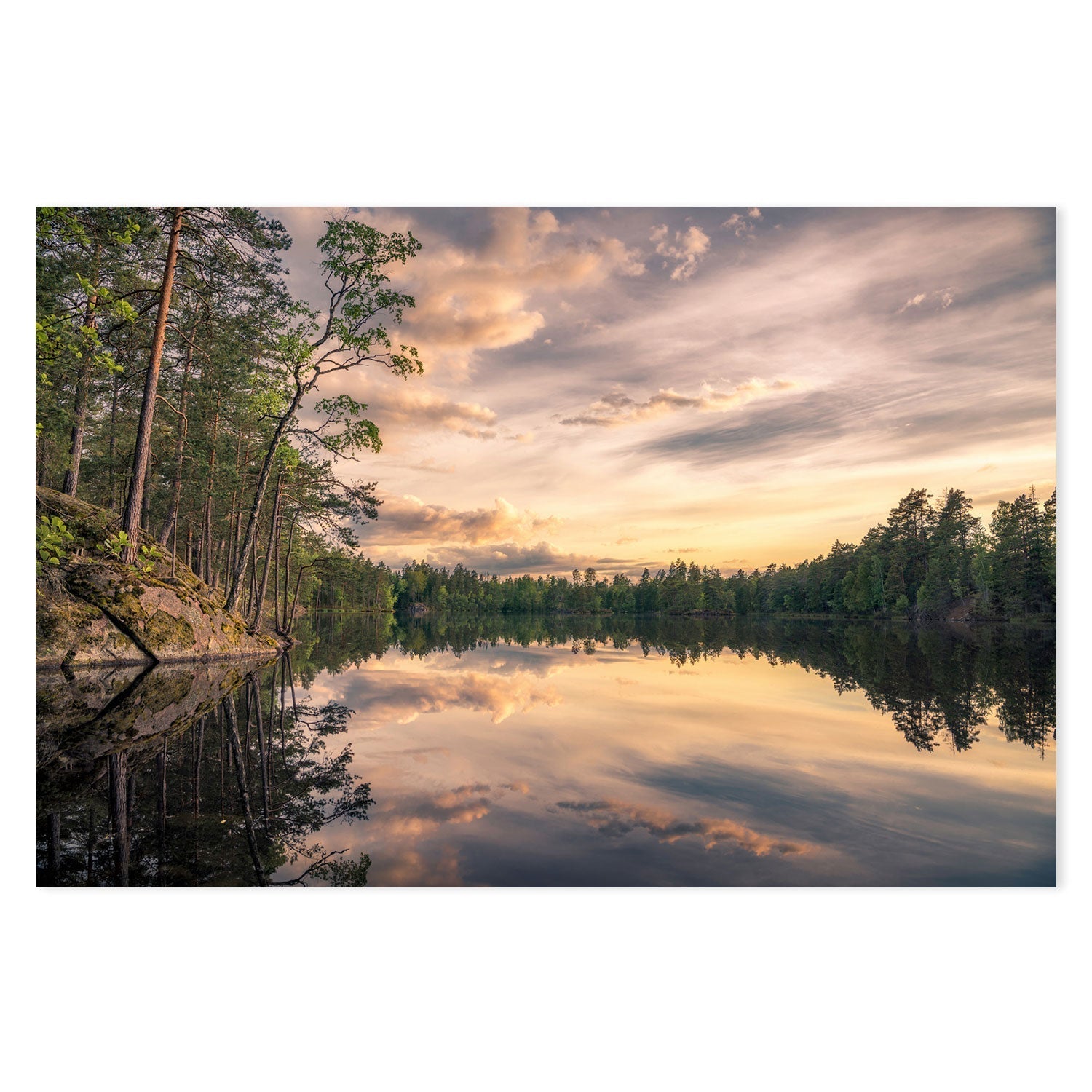 wall-art-print-canvas-poster-framed-Lake Tarmsjapn, Sweden , By Christian Lindsten-GIOIA-WALL-ART