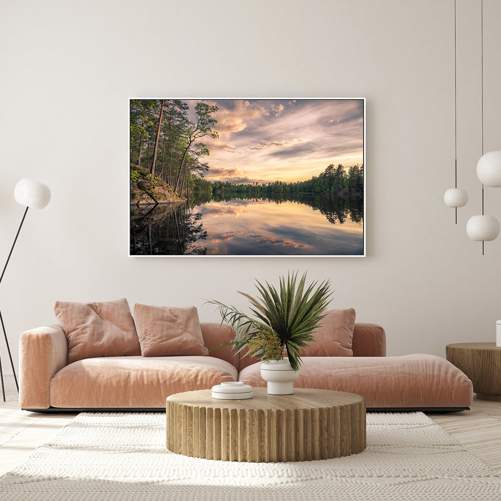 wall-art-print-canvas-poster-framed-Lake Tarmsjapn, Sweden , By Christian Lindsten-GIOIA-WALL-ART