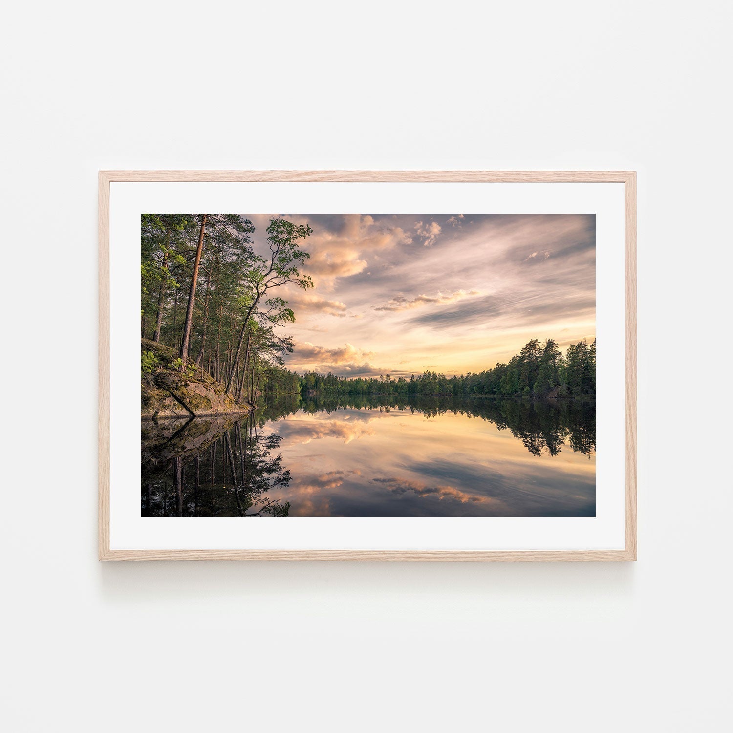 wall-art-print-canvas-poster-framed-Lake Tarmsjapn, Sweden , By Christian Lindsten-GIOIA-WALL-ART