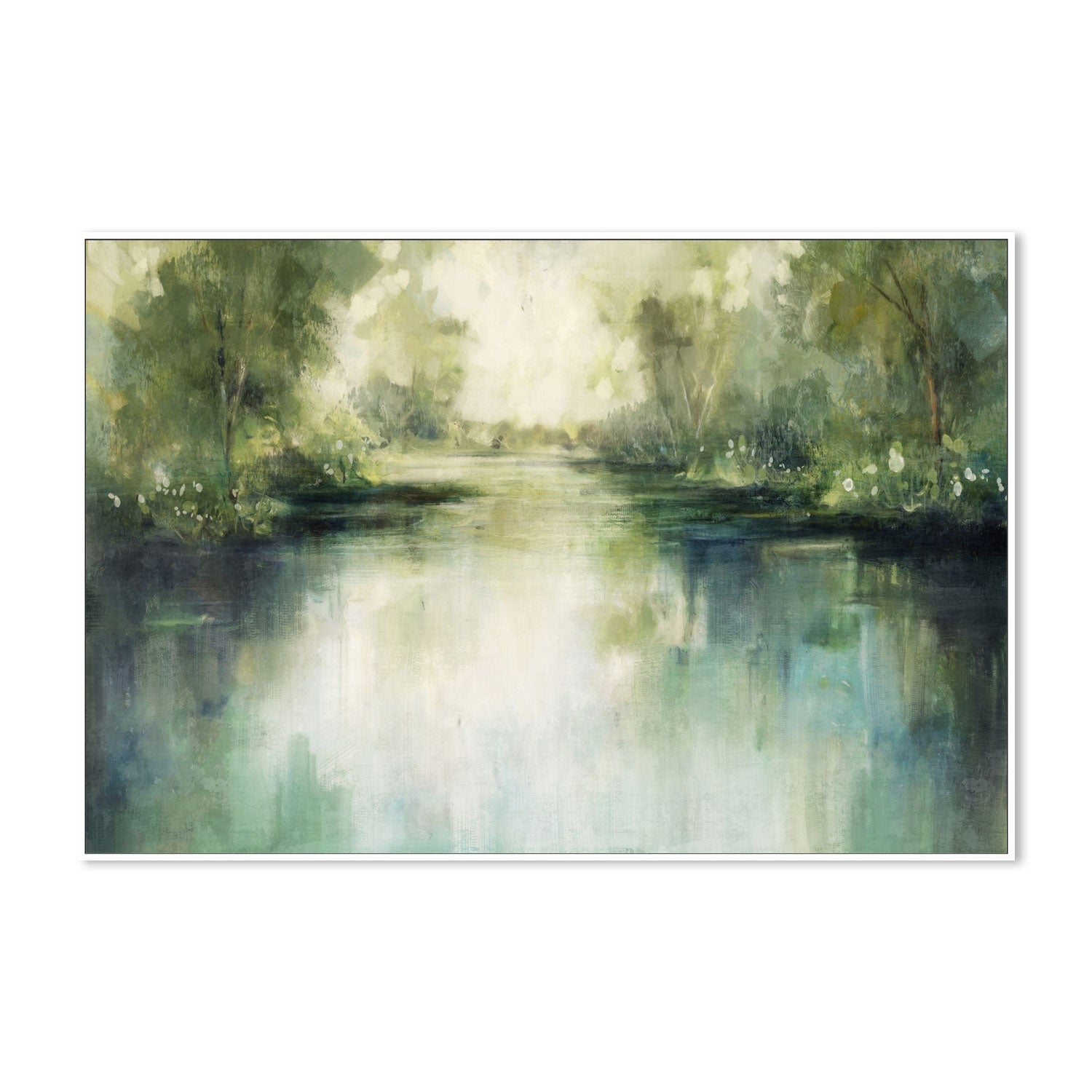 wall-art-print-canvas-poster-framed-Lakeside, Style A , By Nina Blue-5