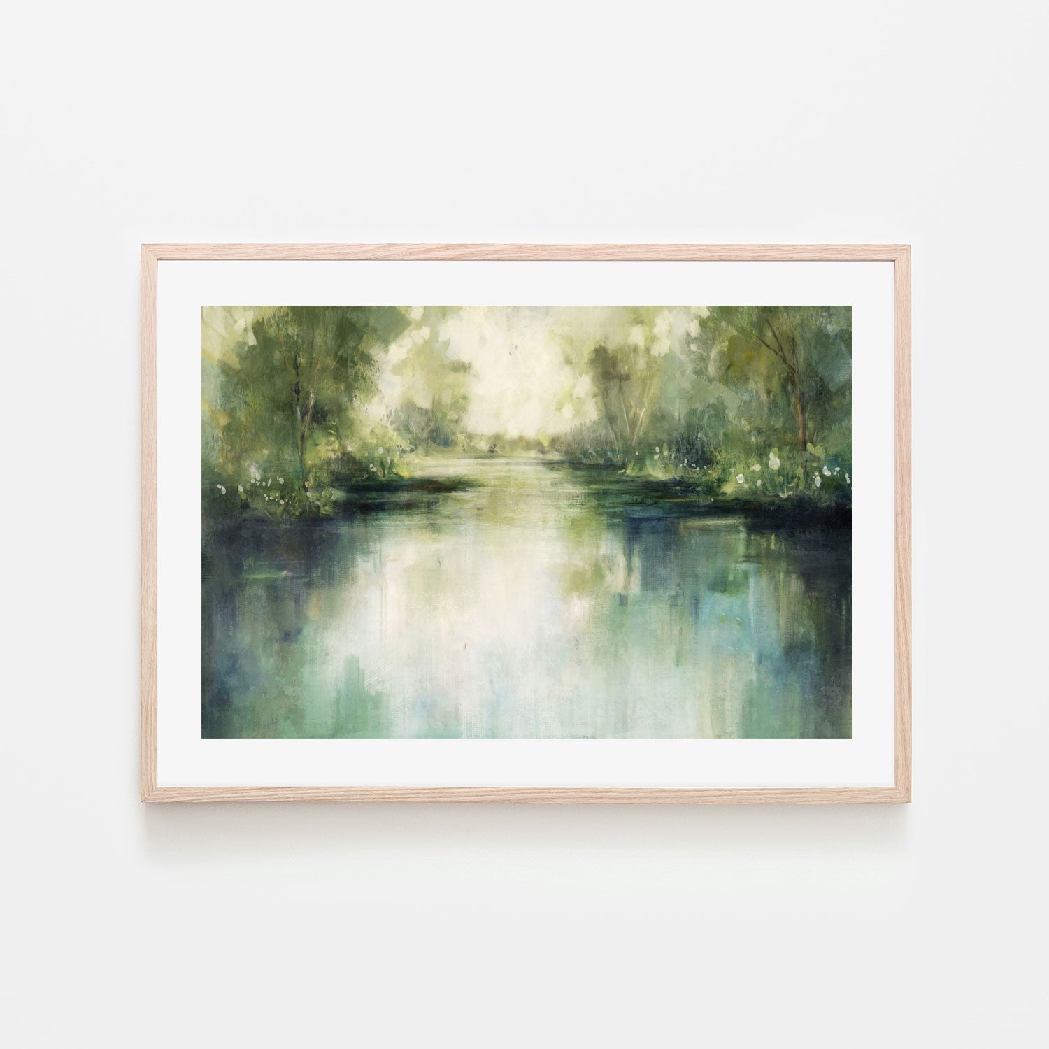 wall-art-print-canvas-poster-framed-Lakeside, Style A , By Nina Blue-6