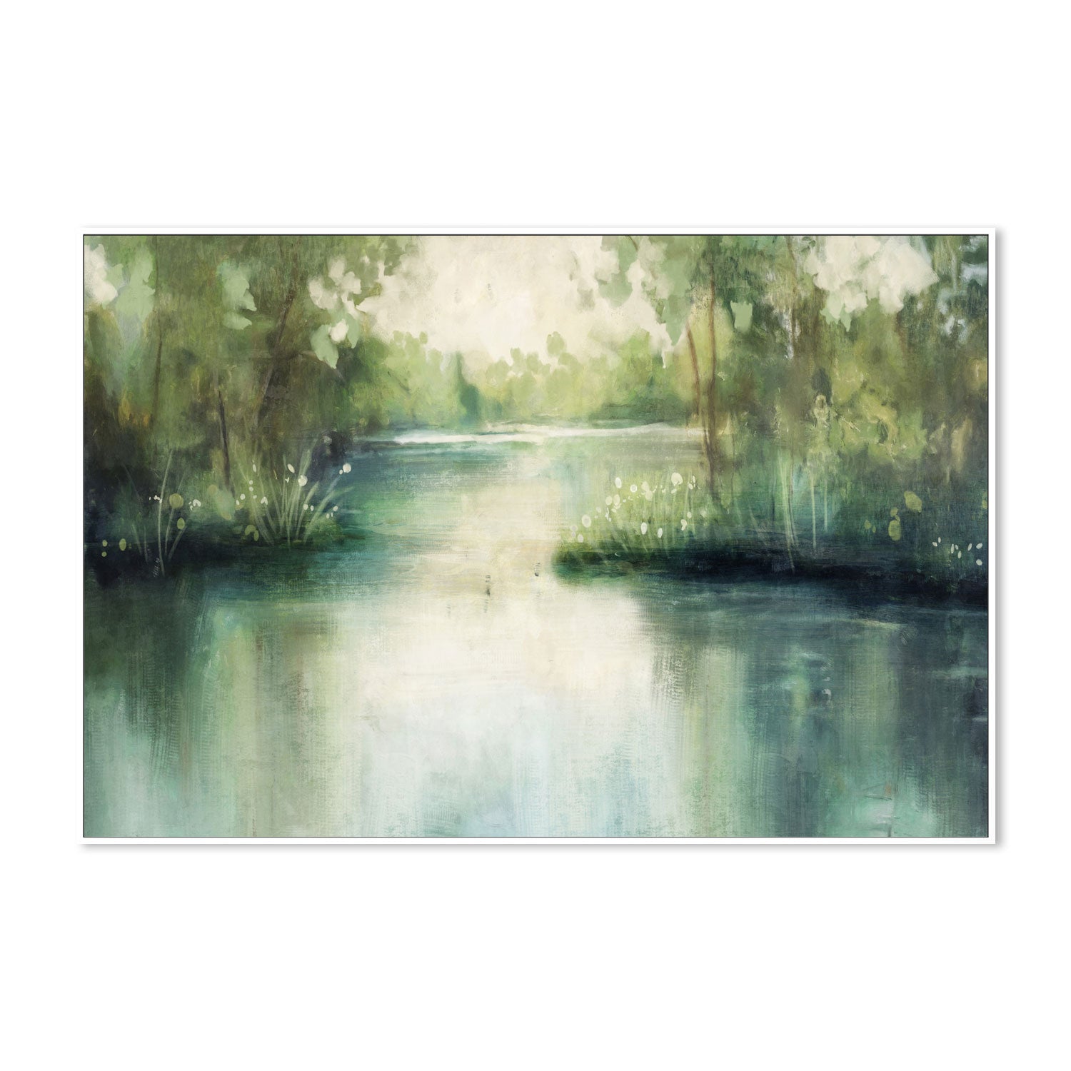 wall-art-print-canvas-poster-framed-Lakeside, Style B , By Nina Blue-5