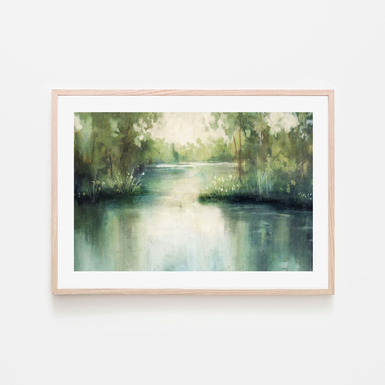 wall-art-print-canvas-poster-framed-Lakeside, Style B , By Nina Blue-6